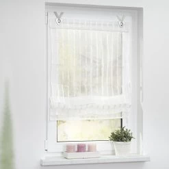 Lichtblick Store bateau avec crochets - Polyester - Blanc - 45 x 140 cm 9 Lichtblick Store bateau avec crochets - Polyester - Blanc - 45 x 140 cm -Équipements de jardin Soldes 1000280851 210728 17041102139 MOOD DETAILS P000000001000280851 mood