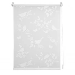 Lichtblick Store enrouleur Oiseau - Polyester - Blanc - 90 x 220 cm