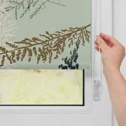 Lichtblick Store enrouleur Fir Branches - Polyester - Vert - 60 x 150 cm -Équipements de jardin Soldes 1000280972 210728 17160102896 DETAILS P000000001000280972