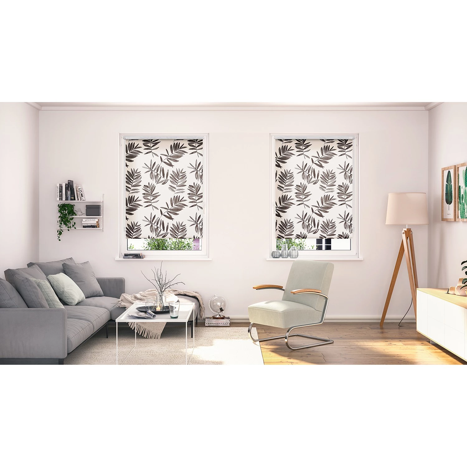 Lichtblick Store enrouleur Black Branches II - Polyester - Noir - 80 x 150 cm 2 Lichtblick Store enrouleur Black Branches II - Polyester - Noir - 80 x 150 cm – Image 2