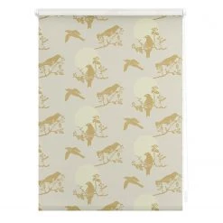 Lichtblick Store enrouleur Moon Birds - Polyester - Beige - 100 x 150 cm