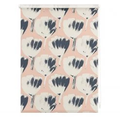 Lichtblick Store enrouleur Jumbo Flowers - Polyester - Rouge - 120 x 150 cm