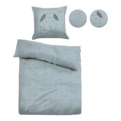 Tom Tailor Parure de lit en flanelle 0847645 - Coton - Bleu clair -Équipements de jardin Soldes 1000295813 220706 030 DETAILS P000000001000295813