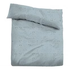 Tom Tailor Parure de lit en flanelle 0847645 - Coton - Bleu clair -Équipements de jardin Soldes 1000295813 220706 040 DETAILS P000000001000295813