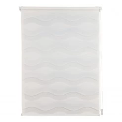 Mydeco Store double occultant Wave - Polyester - Blanc - 60 x 160 cm
