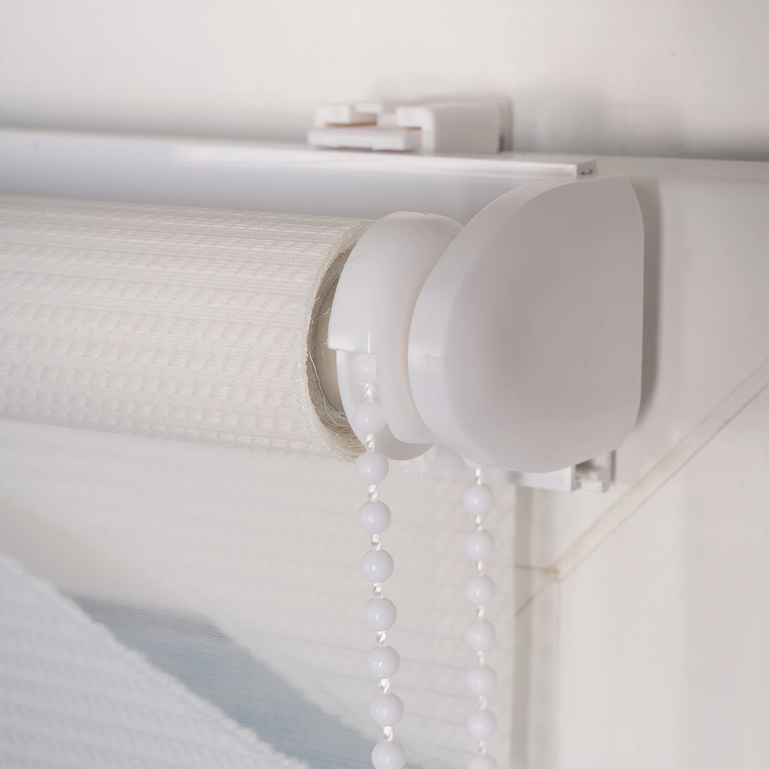 Mydeco Store double occultant Wave - Polyester - Blanc - 60 x 160 cm 3 Mydeco Store double occultant Wave - Polyester - Blanc - 60 x 160 cm – Image 3