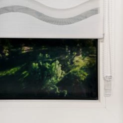 Mydeco Store double occultant Wave - Polyester - Blanc - 60 x 160 cm 12 Mydeco Store double occultant Wave - Polyester - Blanc - 60 x 160 cm -Équipements de jardin Soldes 1000330596 220209 13523100031 DETAILS P000000001000330596