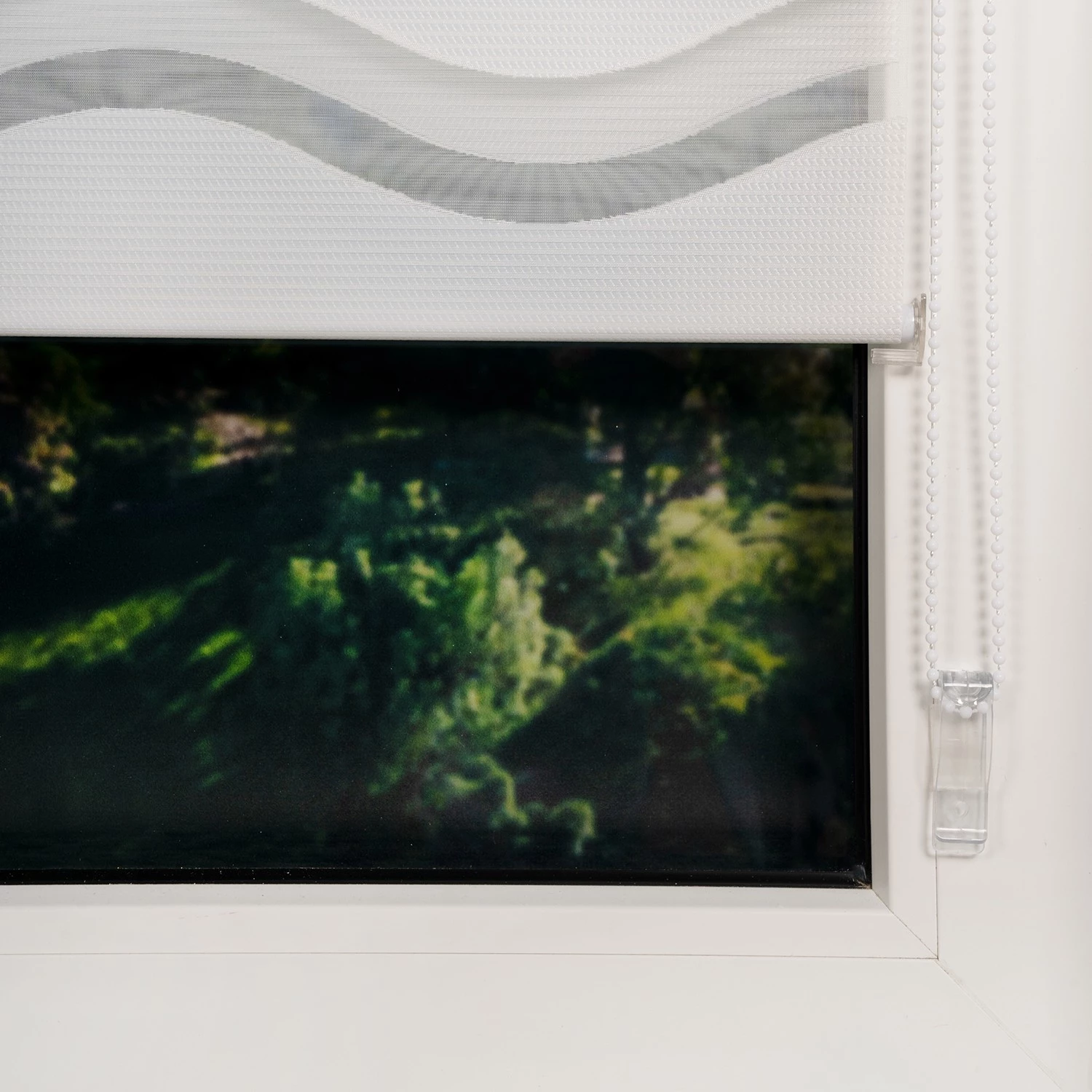 Mydeco Store double occultant Wave - Polyester - Blanc - 60 x 160 cm 4 Mydeco Store double occultant Wave - Polyester - Blanc - 60 x 160 cm – Image 4