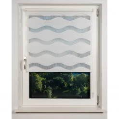 Mydeco Store double occultant Wave - Polyester - Blanc - 60 x 160 cm 14 Mydeco Store double occultant Wave - Polyester - Blanc - 60 x 160 cm -Équipements de jardin Soldes 1000330596 220209 13523100033 DETAILS P000000001000330596