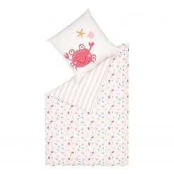 Esprit Home Parure de lit Crabs - Coton - Rose