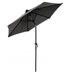 Butlers Parasol SIESTA X - Aluminium / Polyester - Gris