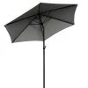 Butlers Parasol SIESTA VIII - Aluminium / Polyester - Gris
