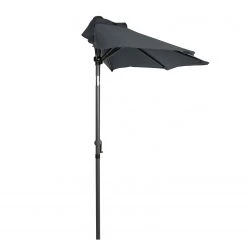 Butlers Parasol SIESTA IV - Aluminium / Polyester - Gris