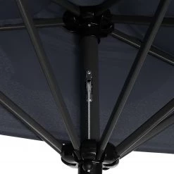 Butlers Parasol SIESTA IV - Aluminium / Polyester - Gris -Équipements de jardin Soldes 1000339635 220315 036 DETAILS P000000001000339635