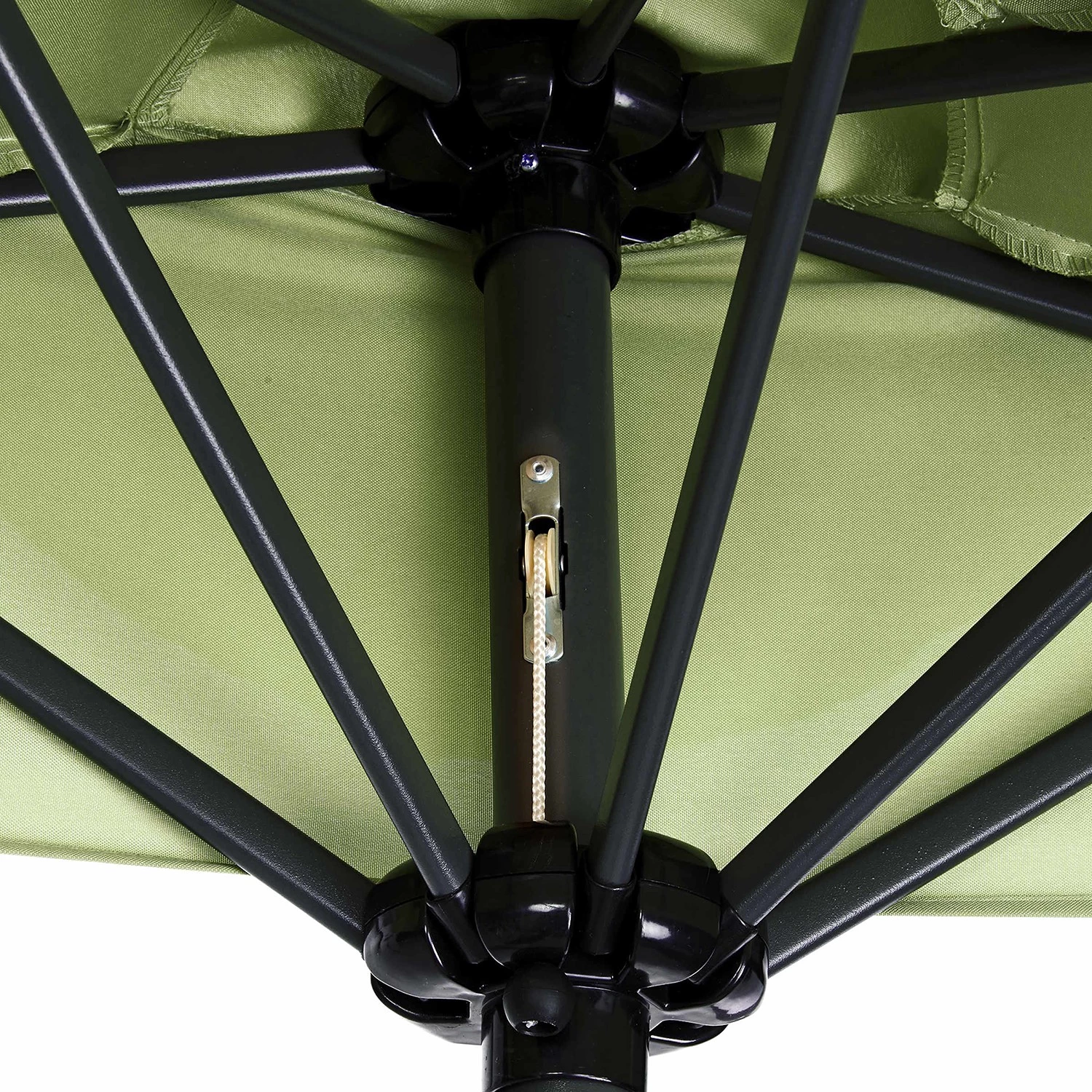 Butlers Parasol SIESTA V - Aluminium / Polyester - Vert 6 Butlers Parasol SIESTA V - Aluminium / Polyester - Vert – Image 6