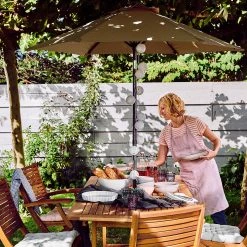 Butlers Parasol SIESTA VII - Aluminium / Polyester - Beige -Équipements de jardin Soldes 1000339691 220315 023 MOOD DETAILS P000000001000339691 mood