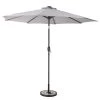 Butlers Parasol SUN & STARS - Matière plastique / Aluminium - Gris clair
