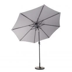 Butlers Parasol SUN & STARS - Matière plastique / Aluminium - Gris clair -Équipements de jardin Soldes 1000341349 220317 030 DETAILS P000000001000341349