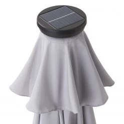 Butlers Parasol SUN & STARS - Matière plastique / Aluminium - Gris clair -Équipements de jardin Soldes 1000341349 220317 033 DETAILS P000000001000341349