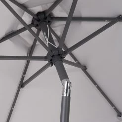 Butlers Parasol SUN & STARS - Matière plastique / Aluminium - Gris clair -Équipements de jardin Soldes 1000341349 220317 034 DETAILS P000000001000341349