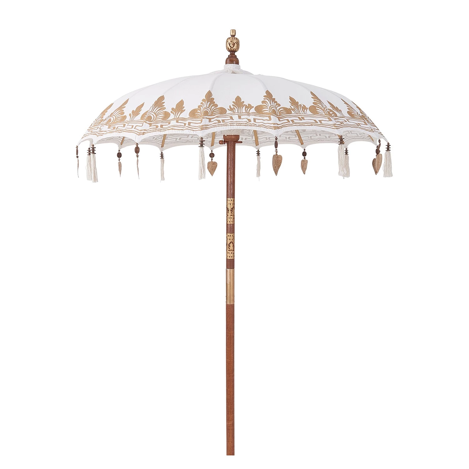 Butlers Parasol ORIENTAL LOUNGE III - Coton / Bois fruitier - Crème 1 Butlers Parasol ORIENTAL LOUNGE III - Coton / Bois fruitier - Crème