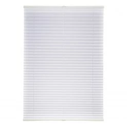 Twentyfour Store plissé Klemmfix Ally - Polyester - Blanc - 130 x 50 cm