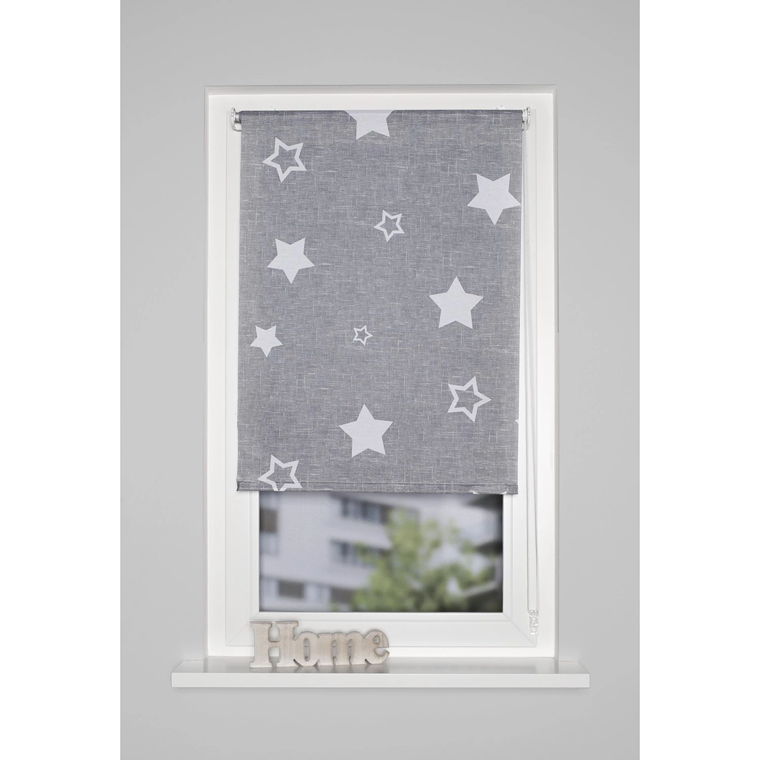 Home Wohnideen Store enrouleur Starlon - Polyester - Gris - 90 x 150 cm 1 Home Wohnideen Store enrouleur Starlon - Polyester - Gris - 90 x 150 cm