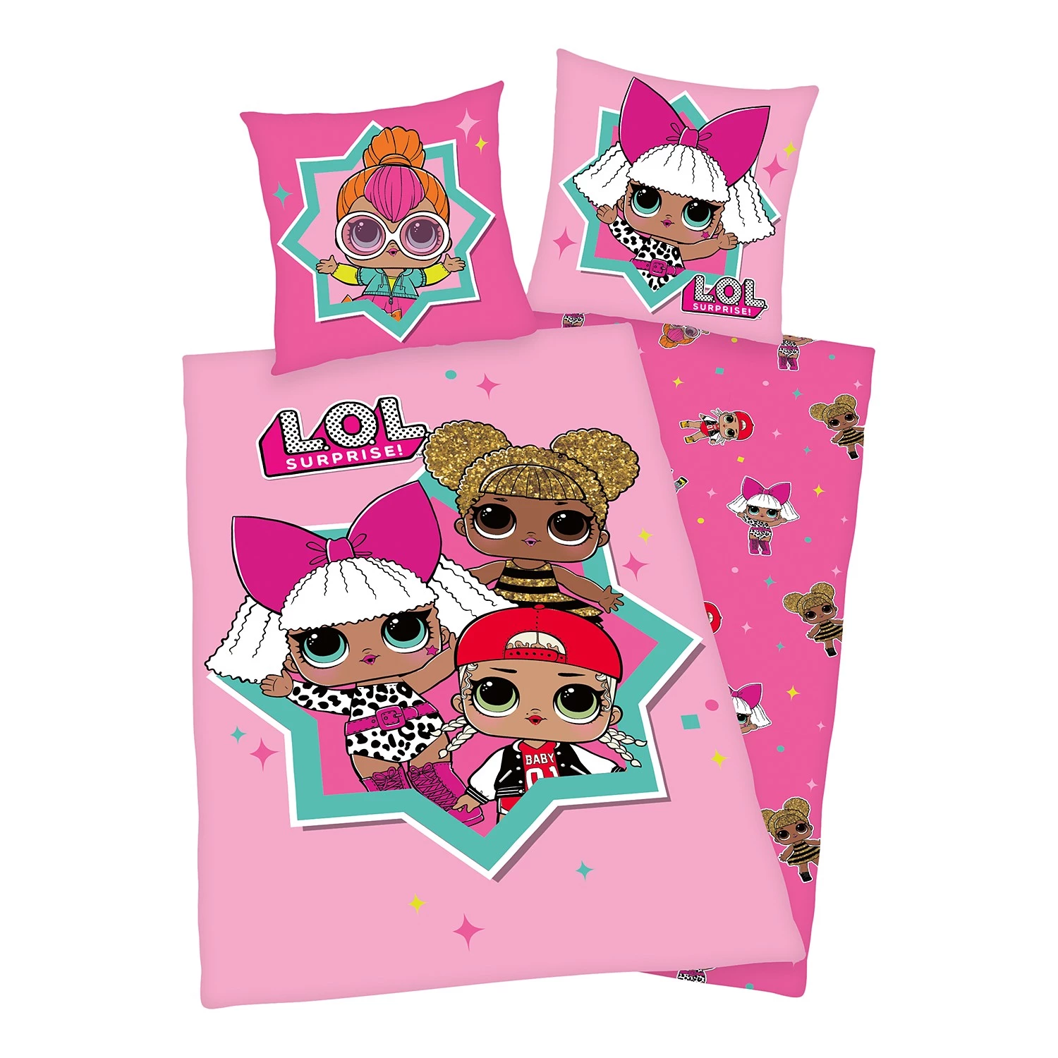 Herding Parure de lit réversible LOL Surprise 1 Herding Parure de lit réversible LOL Surprise