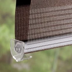 Twentyfour Store duo Piasek VI - Tissu - Marron foncé -Équipements de jardin Soldes duo rollo klemmfix ohne bohren dunkelbraun polyester metall dunkelbraun 345479