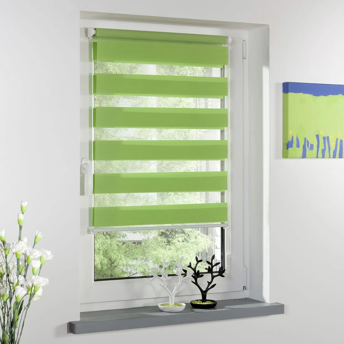 Lichtblick Store duo Piasek V - Tissu - Vert 2 Lichtblick Store duo Piasek V - Tissu - Vert – Image 2