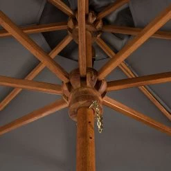 Jardi Parasol Sombrilla IV - Gris -Équipements de jardin Soldes sonnenschirm sombrilla grau 300cm 1796886